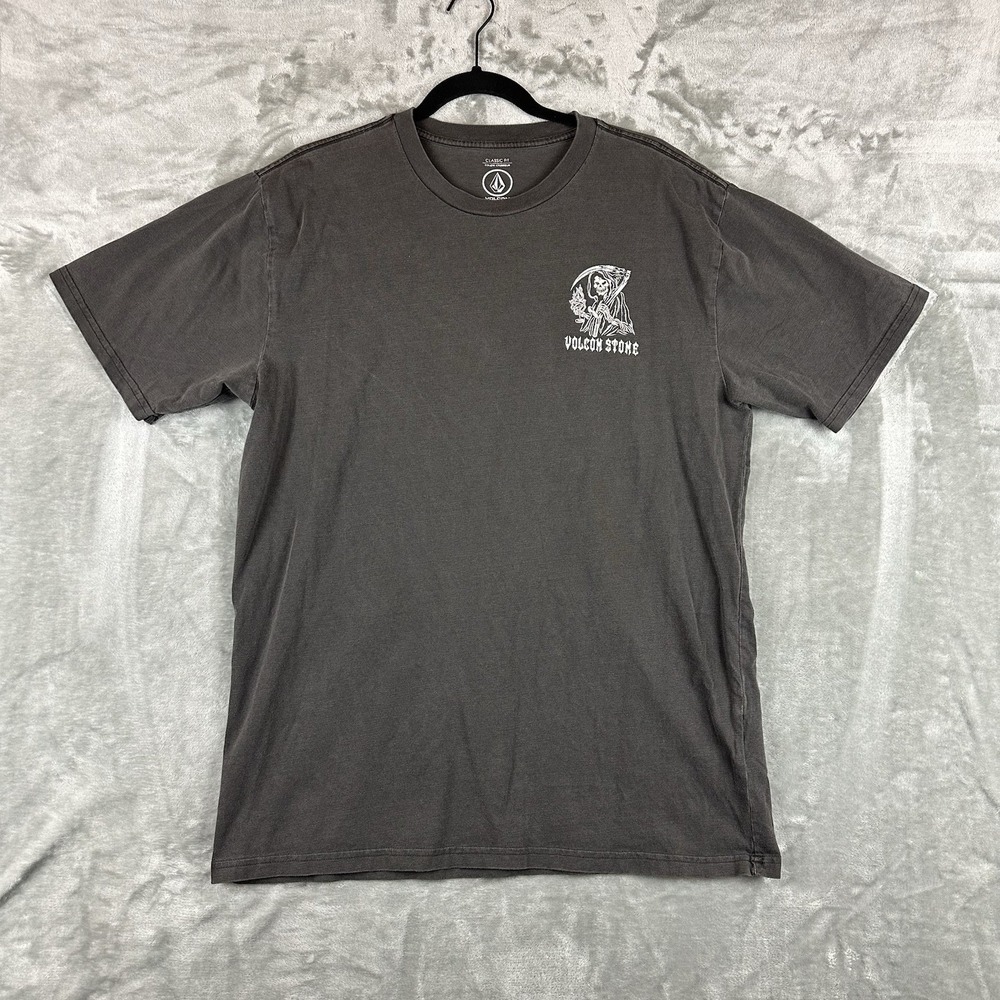 Volcom Stone T-Shirt Men's L Black 100% Cotton Graphic Print "Life Of The Party"